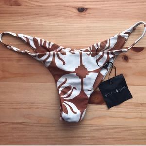 Indo tile print Stone fox swim bikini bottoms